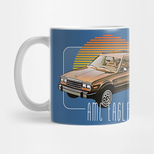 AMC Eagle -- Retro Classic Car Lover Design by DankFutura